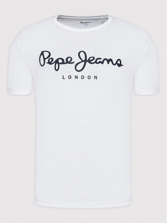 Pepe Jeans Pepe Jeans Tricou Original PM508210 Alb Slim Fit