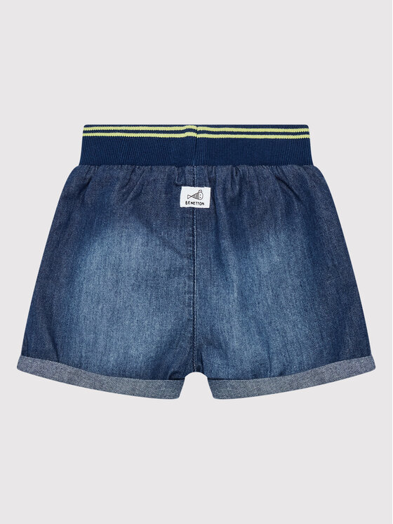 United Colors Of Benetton United Colors Of Benetton Jeans kratke hlače 4DHJA9004 Modra Regular Fit