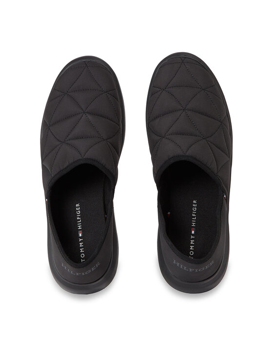 Tommy Hilfiger Tommy Hilfiger Bačkory Hilfiger Warm Hybrid Homeslipper FM0FM04772 Černá