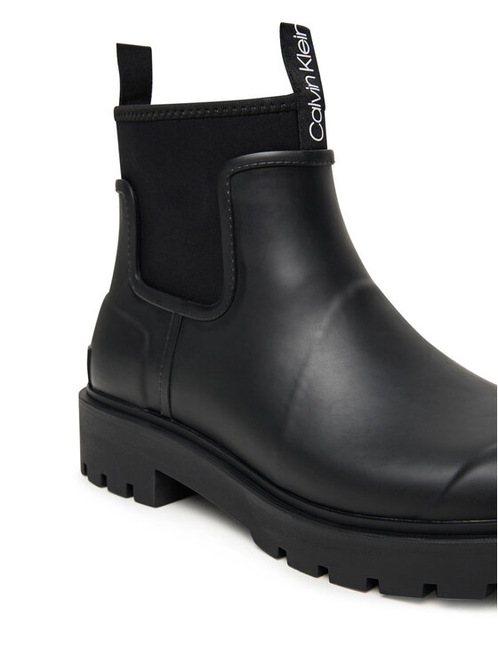 Calvin Klein Jeans Calvin Klein Jeans Guminiai batai Combat Rain Boot YM0YM01376 Juoda