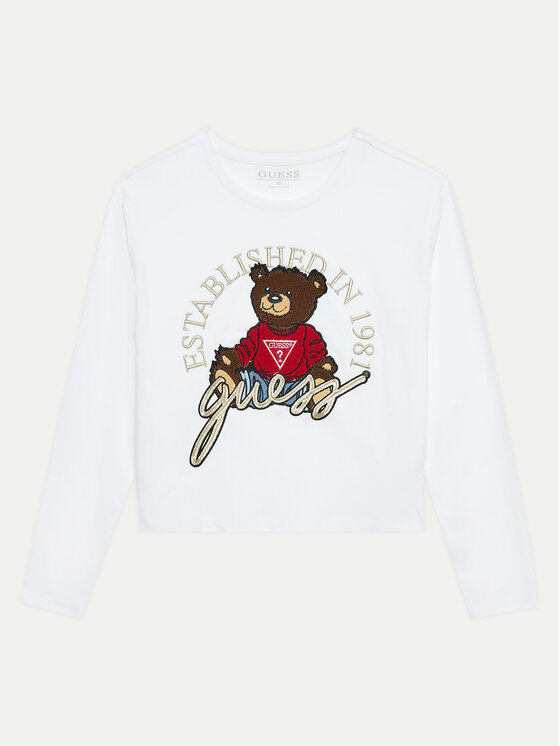 Guess Guess Μπλουζάκι J4BI10 I3Z14 Λευκό Boxy Fit