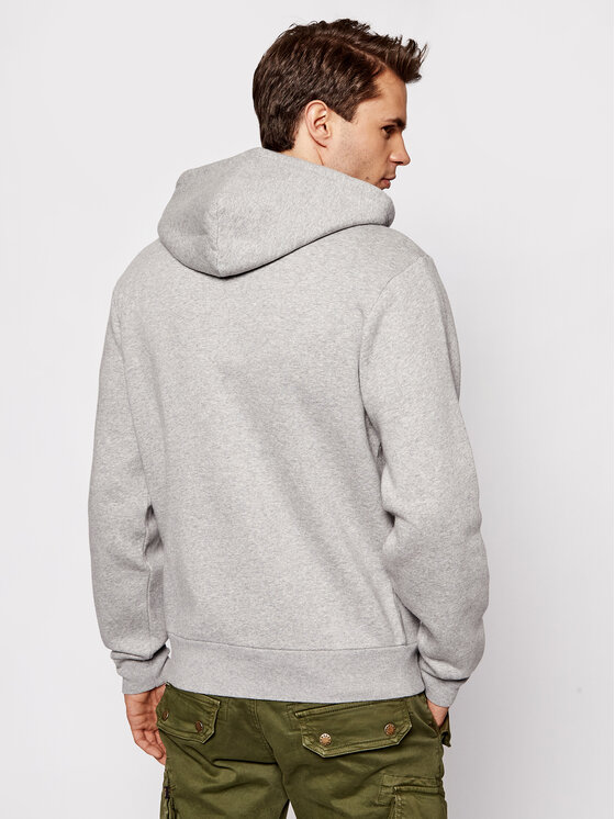 Felpa Graphic Zip 38820-0012 Grigio Standard Fit