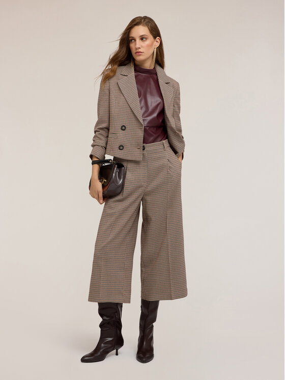 Motivi Motivi Spodnie materiałowe P103Q004186N0V2 Kremowy Over Fit