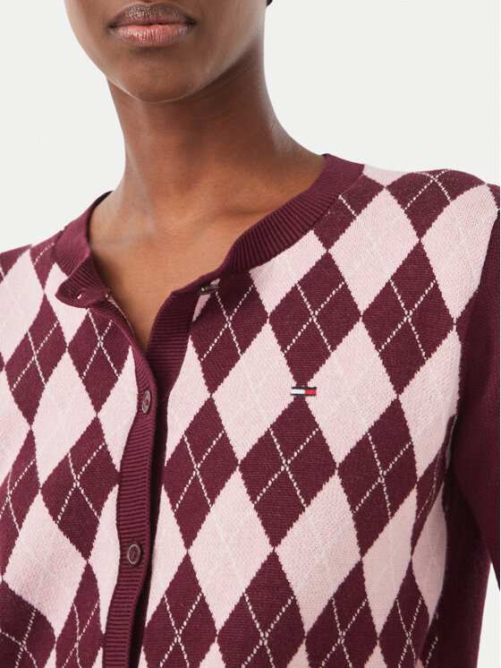 Tommy Jeans Tommy Jeans Kardigāns Essential DW0DW23363 Violets Regular Fit
