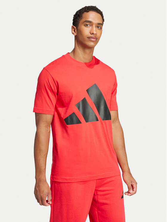 adidas adidas T-shirt Essentials Big Logo JE8934 Crvena Regular Fit