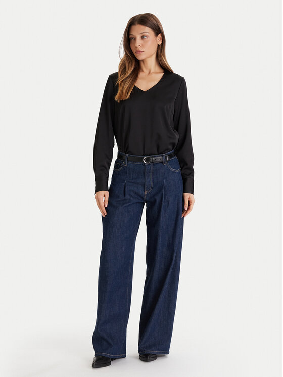 ONLY ONLY Bluzka Mika 15361191 Czarny Regular Fit