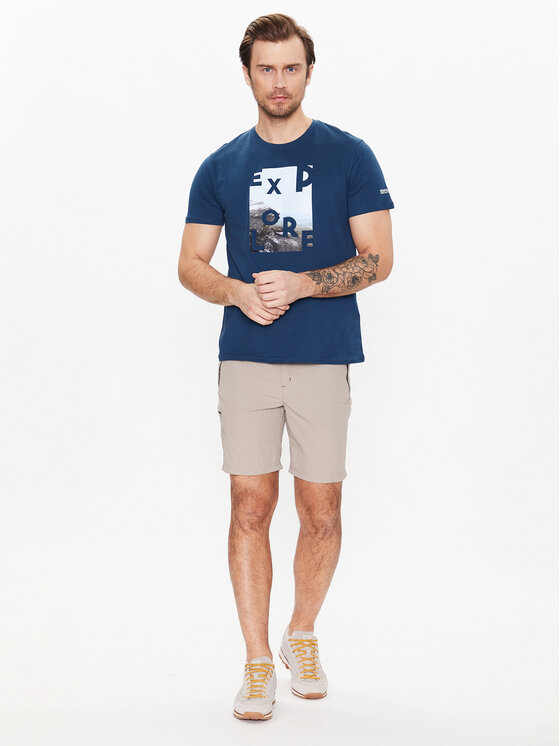 Regatta Regatta Шорти от плат Leesville II RMJ235 Бежов Regular Fit