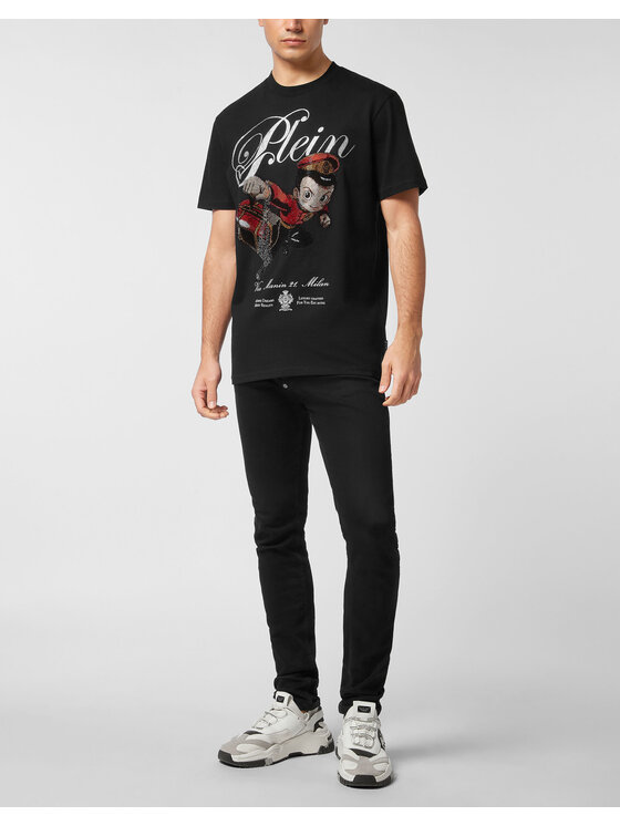 PHILIPP PLEIN PHILIPP PLEIN T-Shirt 27105 Czarny Regular Fit