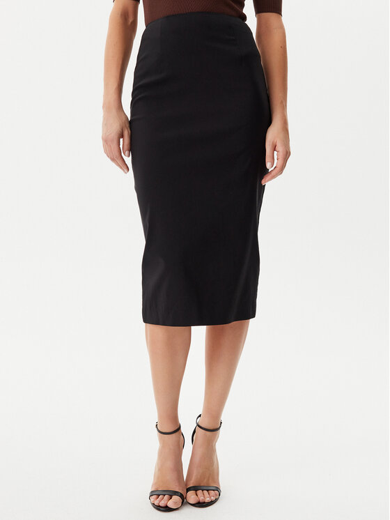 Guess Guess Fustă tip creion W5GD93 WGMR2 Negru Slim Fit