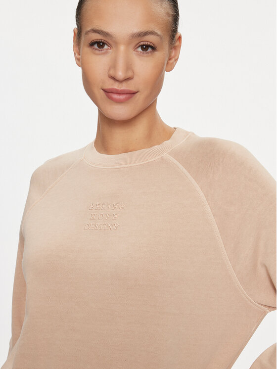 Guess Guess Majica dugih rukava Circle W4RQ09 KBPV1 Ružičasta Regular Fit