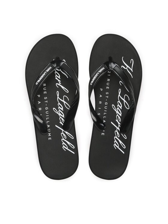 Flip flop KARL LAGERFELD KL71007 Black Rubber
