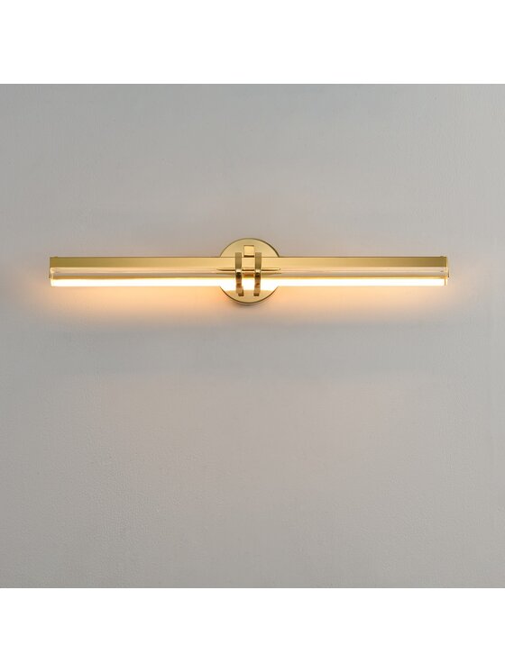 MIAhome MIAhome Lampa ścienna kinkiet LOVELY LED złota 58 cm Złoty