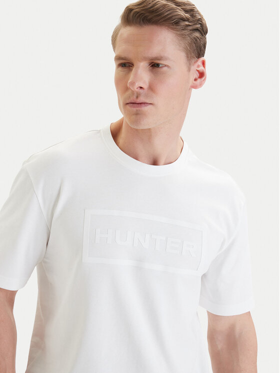 Hunter Hunter T-särk W126-HRMTS-1004-01X Valge Regular Fit