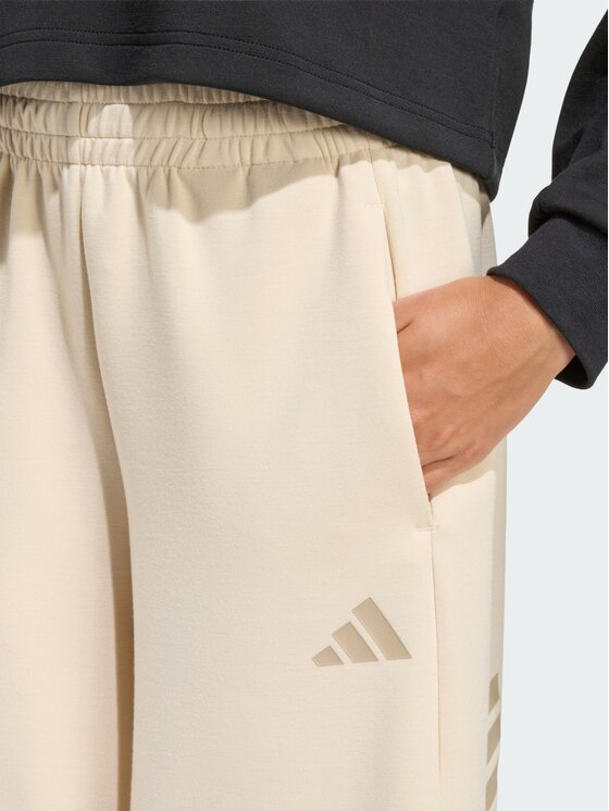 adidas adidas Szorty materiałowe 159451 Beżowy Loose Fit