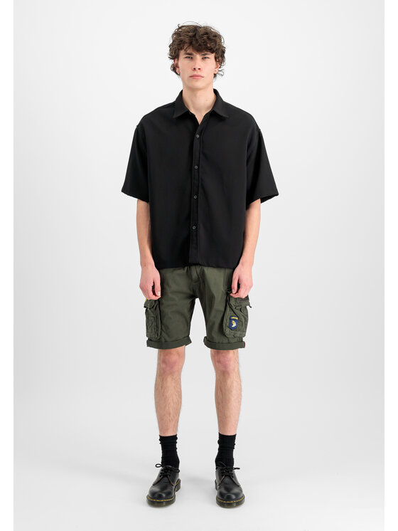 Alpha Industries Alpha Industries Šortky Crew Patch Short Šedá Slim Fit