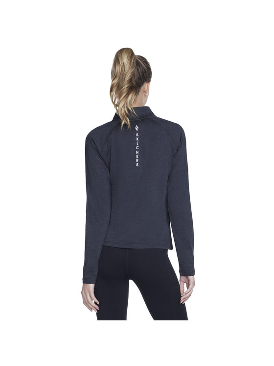 Skechers Skechers Bluza Skechers Ultra Go Lite Full Zip Hoodie Czarny Regular Fit