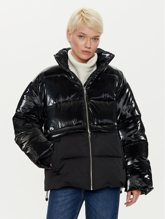 Karen by Simonsen Karen by Simonsen Зимно яке Paisley 10105002 Черен Oversize