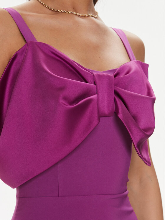Rinascimento Rinascimento Kokteilinė suknelė CFC0117420003 Violetinė Slim Fit