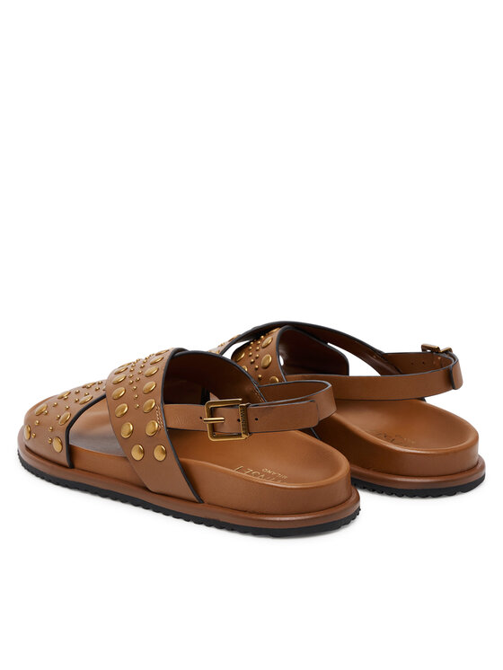 TWINSET TWINSET Sandály 251TGT070 Hnědá