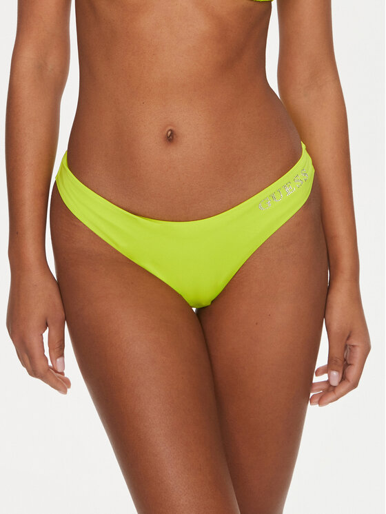 Guess Spodnji Del Bikini E4GO02 LY00K Zelena