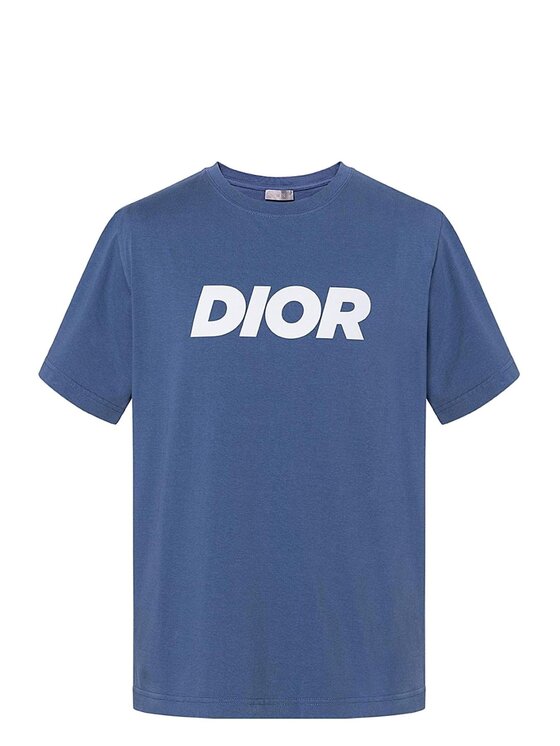 Dior Dior T-shirt 483J696D0847 Blu Regular Fit