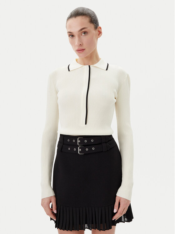 Bruuns Bazaar Bruuns Bazaar Džemper Johania BBW3653 Bijela Slim Fit