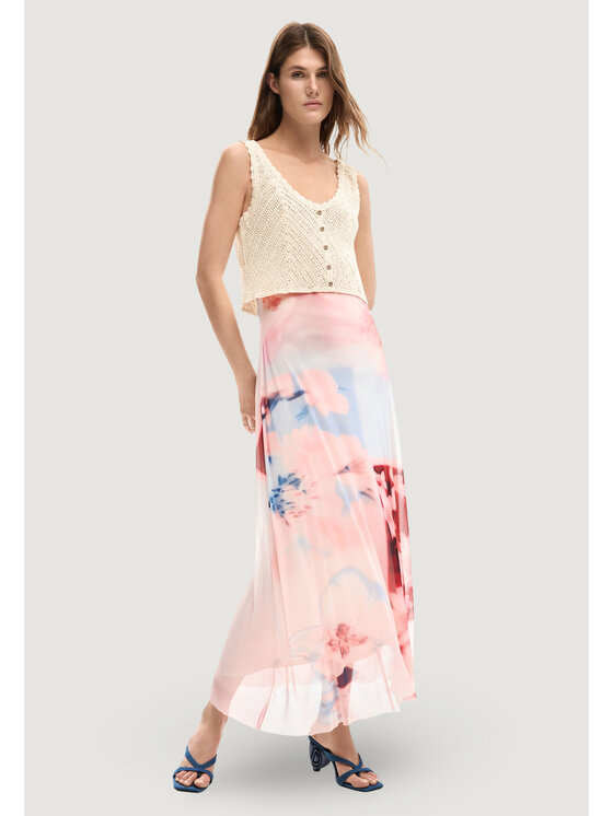Desigual Desigual Sukienka codzienna VEST_FRIDA Różowy Casual Fit