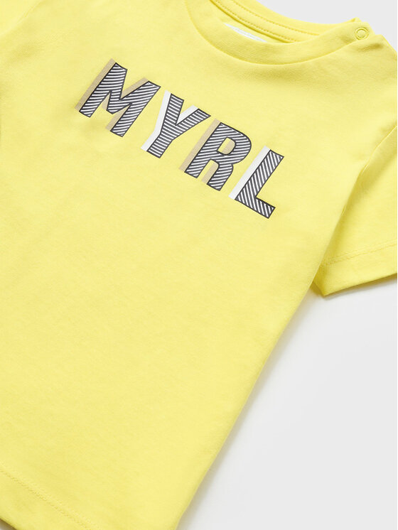 Mayoral Mayoral T-Shirt 106 Żółty Regular Fit