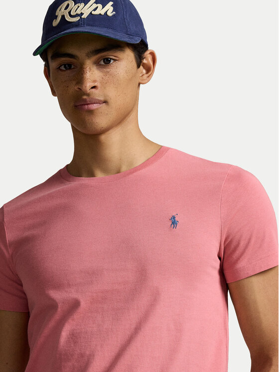 Polo Ralph Lauren Polo Ralph Lauren T-Shirt 710671438433 Ροζ Custom Slim Fit
