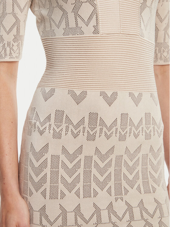 Marciano Guess Marciano Guess Úpletové šaty 5YGK20 5877Z Béžová Slim Fit