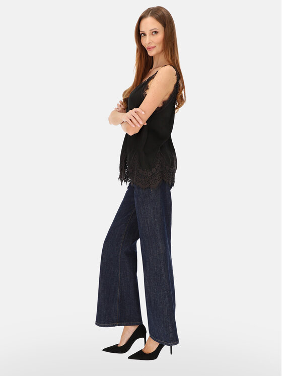 L’AF L’AF Top Camilla Czarny Regular Fit