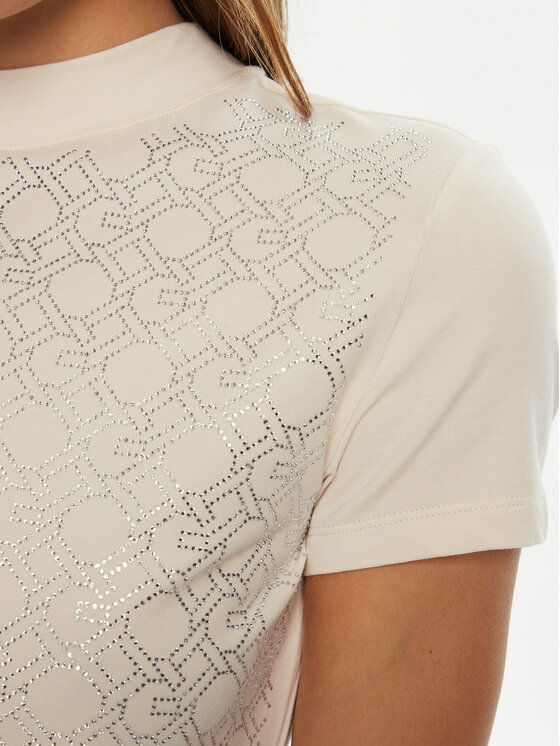 Guess Guess Тишърт W5RI15 J1314 Бял Regular Fit
