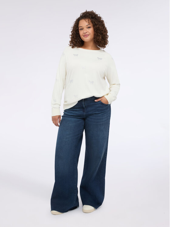 Fiorella Rubino Fiorella Rubino Maglione M757L008142N011 Bianco Regular Fit