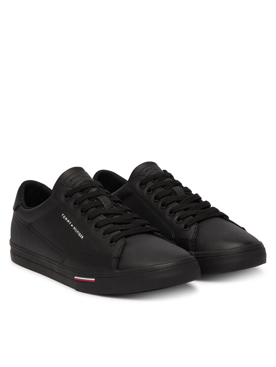 Tommy Hilfiger Tommy Hilfiger Tenisky Vulc Core Rwb Long Lace Lth FM0FM05814 Černá