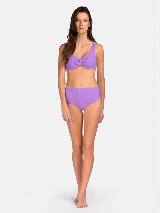 Miss Lou Miss Lou Bikini pezzo sopra G-SP1-FL Viola