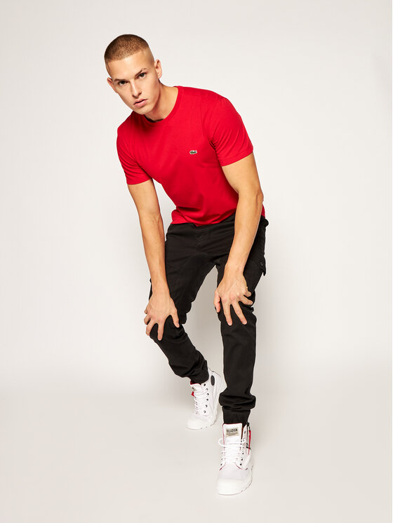 Lacoste Lacoste T-krekls TH2038 Sarkans Regular Fit