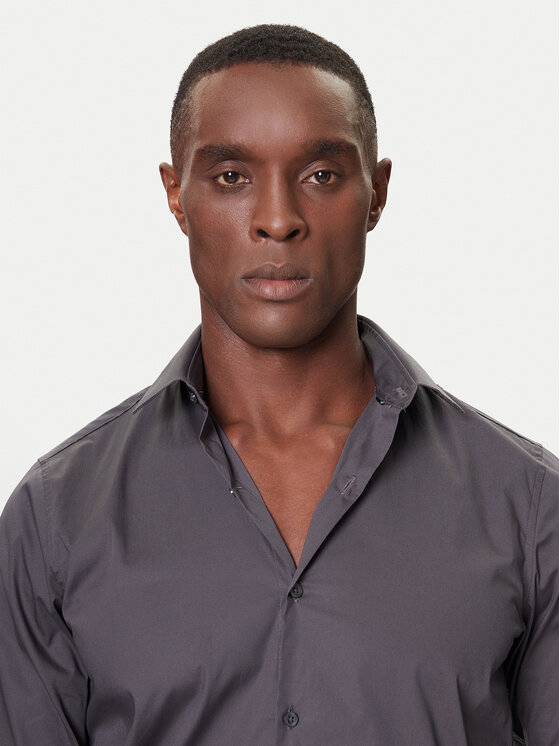 Calvin Klein Calvin Klein Košeľa LV019EU037 Sivá Slim Fit