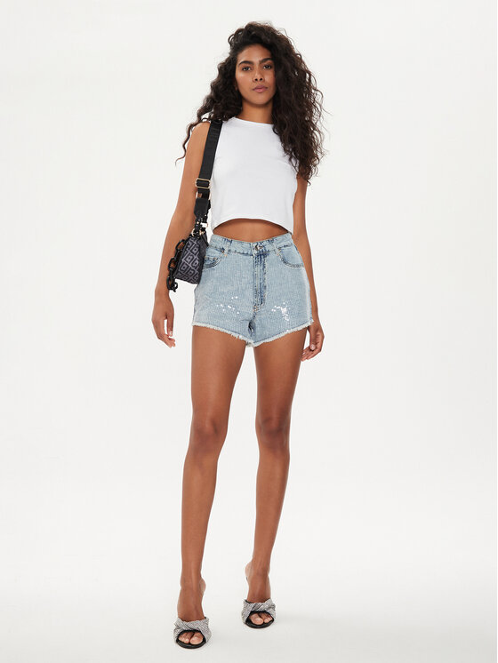 Liu Jo Liu Jo Jeans kratke hlače UA4263 D4889 Modra Regular Fit