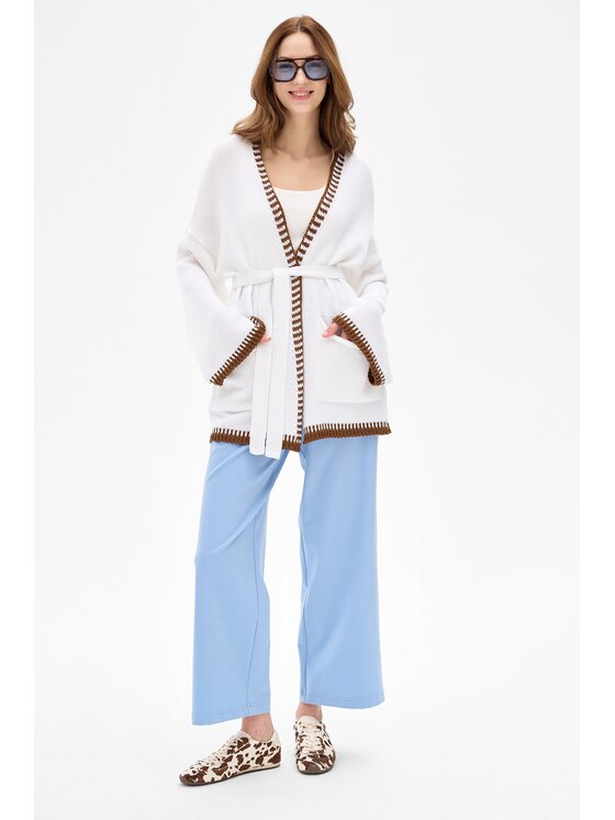 blue shadow blue shadow Kardigan Rea Écru Regular Fit