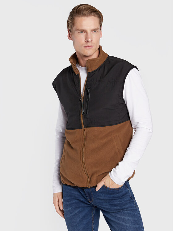 Blend Blend Prsluk Sweat 20714280 Smeđa Regular Fit