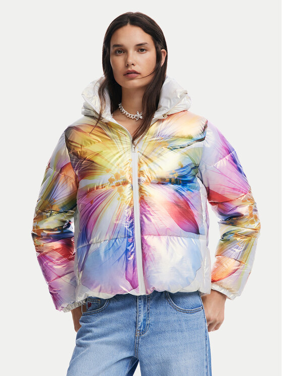 Desigual Giubbotto invernale Kalmar 24WWEW40 Multicolore Regular Fit, taglia : XS