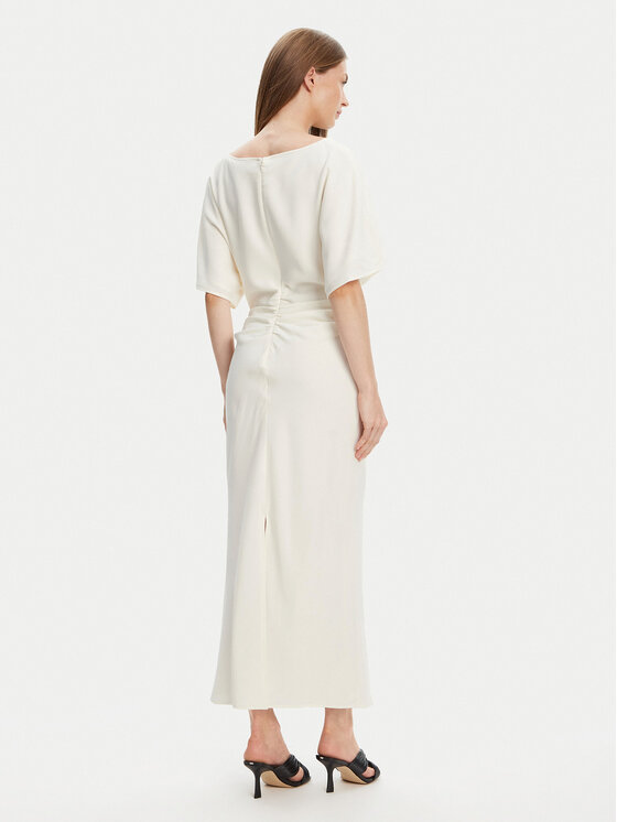 STAUD STAUD Sukienka koktajlowa Amelie R25S2120TP Écru Slim Fit