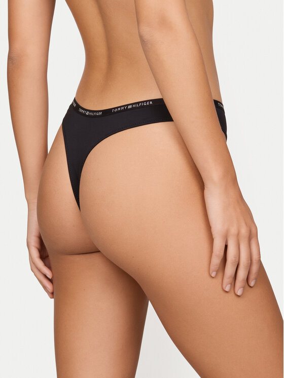 Tommy Hilfiger Tommy Hilfiger Komplet stringów UW0UW06343 Czarny