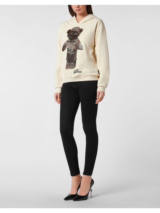 PHILIPP PLEIN PHILIPP PLEIN Bluza 27221 Beżowy Regular Fit