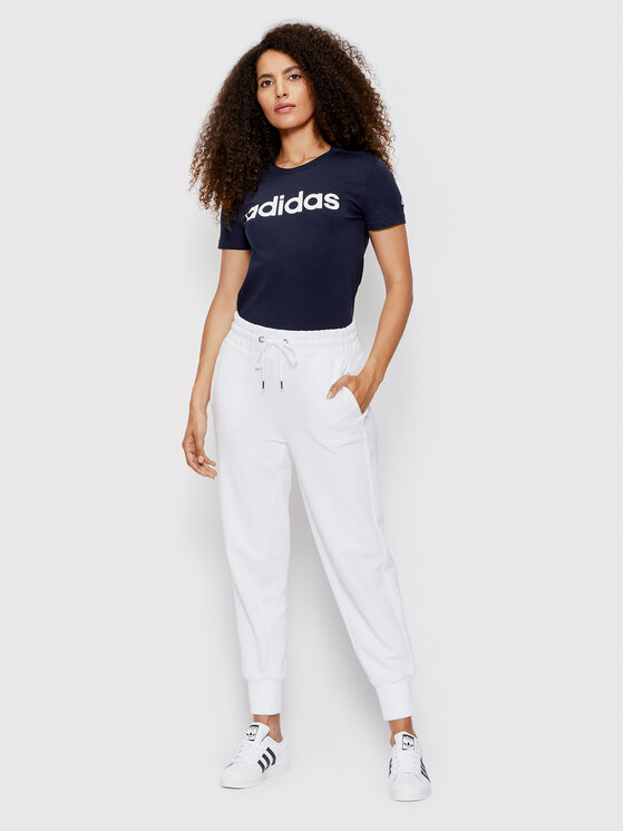 adidas adidas T-shirt Loungewear Essentials Logo H07833 Tamnoplava Slim Fit
