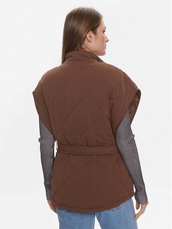 Fransa Fransa Brezrokavnik 20612130 Rjava Regular Fit
