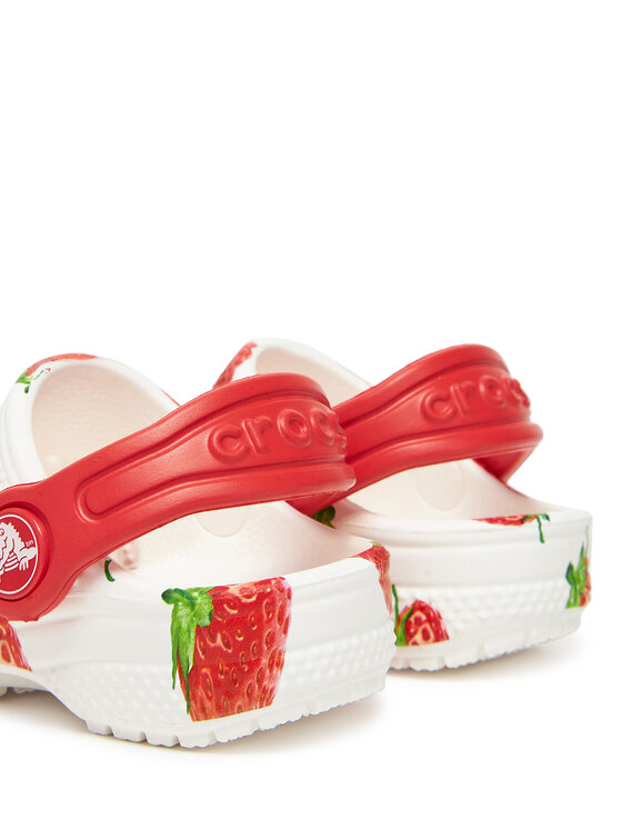 Crocs Crocs Ciabatte Toddler Classic Fresh Fruits Clog 211170 Bianco