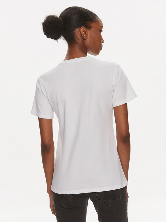 Patrizia Pepe Patrizia Pepe T-krekls 8M1599/J043-W103 Balts Regular Fit