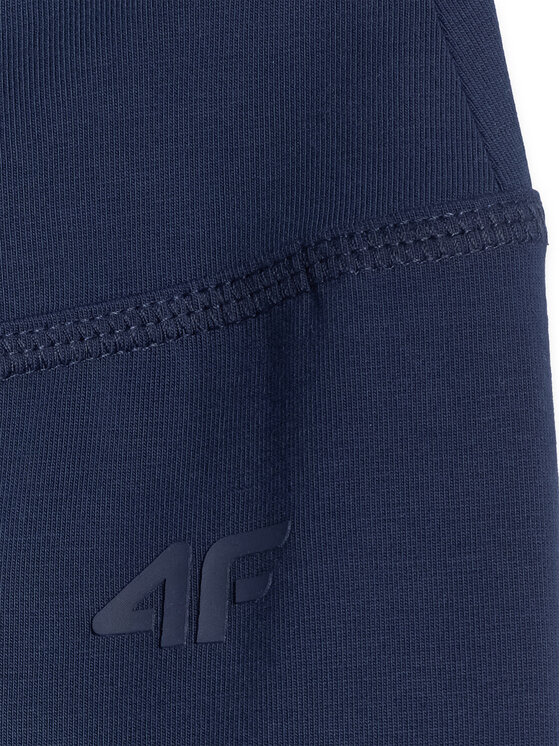 4F 4F Legginsy SPORTS CLUB Granatowy Slim Fit