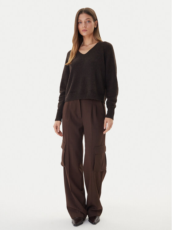 Vero Moda Vero Moda Sveter Aquarius 10331898 Hnedá Regular Fit